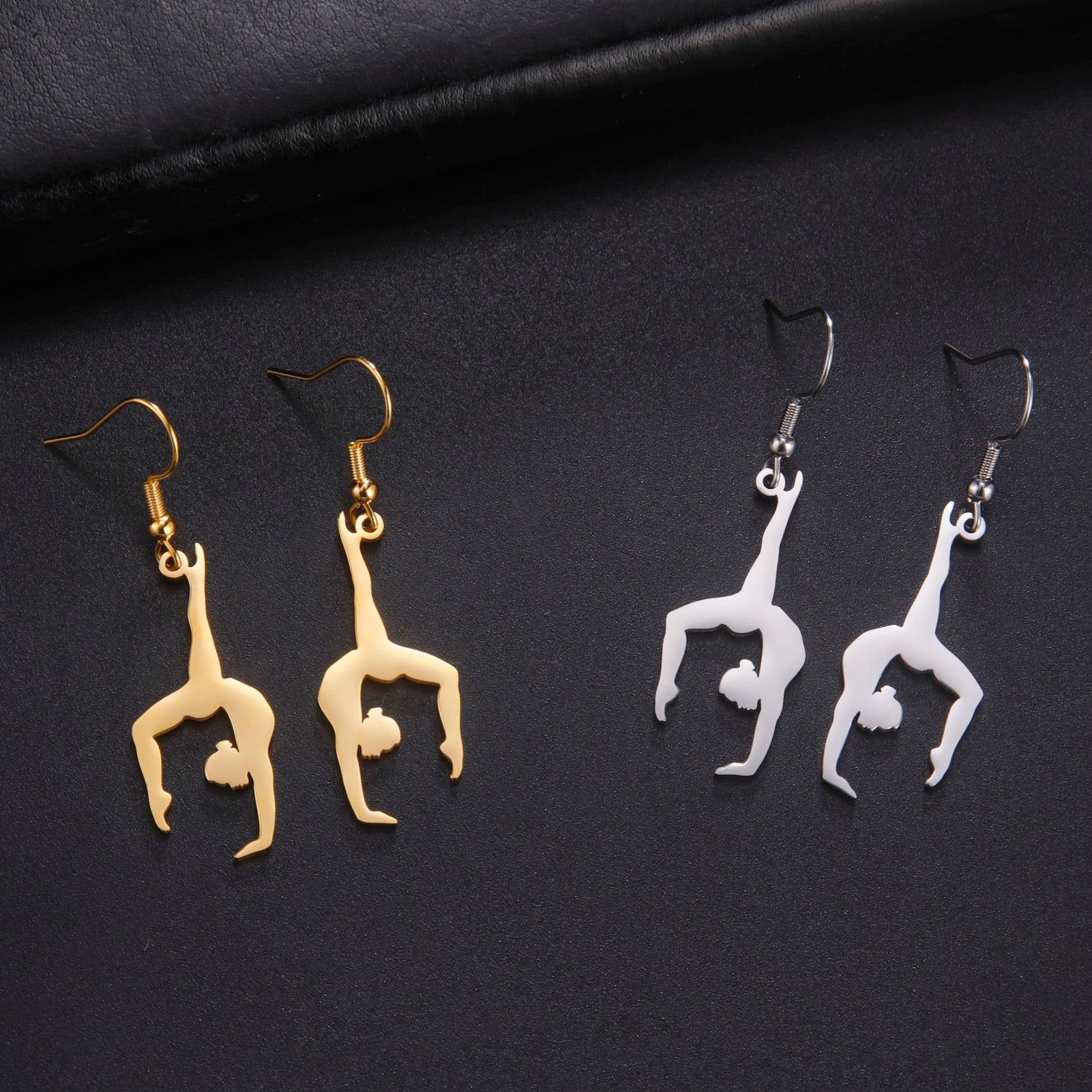 Collar de gimnasia rítmica para mujer,tendencia de 2026, joyeria de acero .